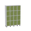 Ver imagem 2 de Armário Guarda Volume Locker Roupeiro 16 Portas Aço Grf 504/16