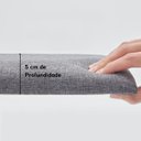 Ver imagem 6 de Cabeceira Estofada Cama Casal King Size Led Splend 200 Cm:linho Bege