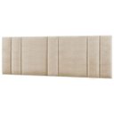 Ver imagem 2 de Cabeceira Estofada Cama Casal King Size Led Splend 200 Cm:linho Bege