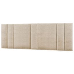 Cabeceira Estofada Cama Casal King Size Led Splend 200 Cm:linho Bege - 2