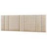Cabeceira Estofada Cama Casal King Size Led Splend 200 Cm:linho Bege - 2
