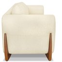 Ver imagem 5 de Kit 2 Poltronas Sala de Estar Lottus Linho Pés Castanho Bege