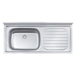 Pia de Apoio para Cozinha Tramontina Filo 56 EX sem Furo para Torneira - 1 Pia de Apoio para Cozinha Tramontina Filo 56 EX sem Furo para Torneira - 1