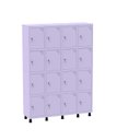 Ver imagem 1 de Armário Guarda Volume Locker Roupeiro 16 Portas Aço Grf 504/16