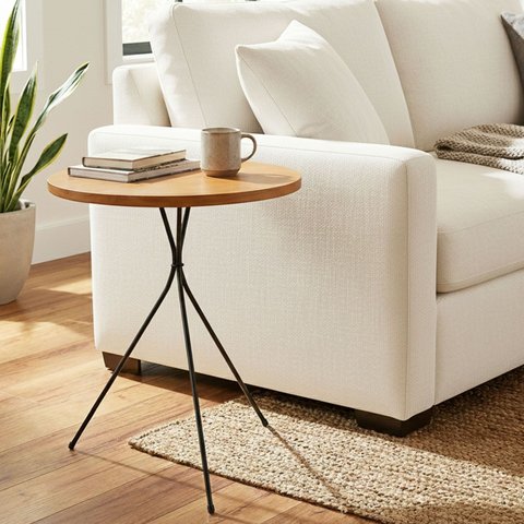 Mesinha Pé Palito Apoio Mesa Lateral Sala 38cm X 45cm