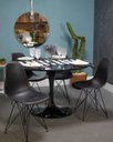 Ver imagem 3 de Mesa de Jantar Tulipa Saarinen Redonda 110 cm + Vidro Temperado- Laqueada - Preto