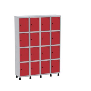 Armário Guarda Volume Locker Roupeiro 16 Portas Aço Grp 504/16