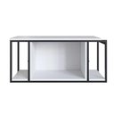 Ver imagem 7 de Gabinete para Banheiro com Porta e Estrutura em Metal 80 Cm Cor:preto com Branco
