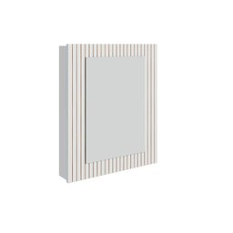 Conjunto para Banheiro Bancada em Porcelanato com Cuba Esculpida, Armário e Espelheira Ripy 60cm - 11