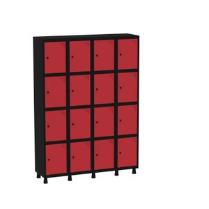 Armário Guarda Volume Locker Roupeiro 16 Portas Aço Grp 504/16