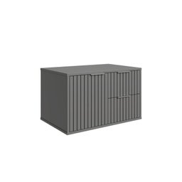 Conjunto Completo para Banheiro Bancada em Porcelanato com Cuba Esculpida, Armário e Espelho Ripy 60cm - 10