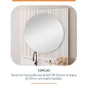 Ver imagem 5 de Conjunto para Banheiro Bancada em Porcelanato com Cuba Esculpida, Armário e Espelho Ripy 80cm Yescas