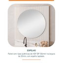 Ver imagem 5 de Conjunto para Banheiro Bancada em Porcelanato com Cuba Esculpida, Armário e Espelho Ripy 80cm Branco