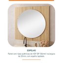 Ver imagem 4 de Conjunto para Banheiro Bancada em Porcelanato com Cuba Esculpida, Armário e Espelho Ripy 80cm Yescas