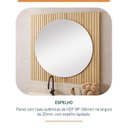 Ver imagem 3 de Conjunto para Banheiro Bancada em Porcelanato com Cuba Esculpida, Armário e Espelho Ripy 80cm Yescas