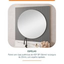 Ver imagem 3 de Conjunto para Banheiro Bancada em Porcelanato com Cuba Esculpida, Armário e Espelho Ripy 80cm Yesca