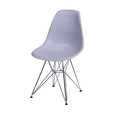 Cadeira Charles Eames Eiffel Dkr Base Cromada:cinza