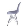 Cadeira Charles Eames Eiffel Dkr Base Cromada:cinza - 2
