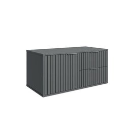 Conjunto para Banheiro Bancada em Porcelanato com Cuba Esculpida, Armário e Espelheira Ripy 80cm - 11