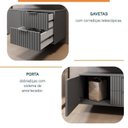 Ver imagem 7 de Conjunto para Banheiro Bancada em Porcelanato com Cuba Esculpida, Armário e Espelheira Ripy 80cm