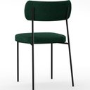 Ver mais imagens de Kit 04 Cadeiras Estofadas para Sala de Jantar Melina L02 Bouclê Verde - Lyam Decor