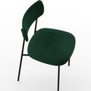 Ver imagem 6 de Kit 04 Cadeiras Estofadas para Sala de Jantar Melina L02 Bouclê Verde - Lyam Decor
