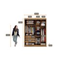 Ver imagem 4 de Guarda Roupa Solteiro 2 Portas 3 Gavetas - Toledo-cumaru - Móveis Novo Horizonte