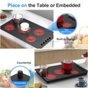 Ver imagem 4 de Vbgk Cooktop Elétrico 36 Polegadas 8000w com 5 Queimadores e Trava de Segurança