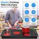 Ver imagem 7 de Vbgk Cooktop Elétrico 36 Polegadas 8000w com 5 Queimadores e Trava de Segurança
