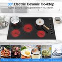 Ver imagem 3 de Vbgk Cooktop Elétrico 36 Polegadas 8000w com 5 Queimadores e Trava de Segurança
