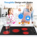Ver imagem 2 de Vbgk Cooktop Elétrico 36 Polegadas 8000w com 5 Queimadores e Trava de Segurança