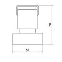 Ver imagem 2 de Kit 3 Acabamentos para Registro C 44 1/2" 3/4" 1" Meber Metais Cinza/Cromado