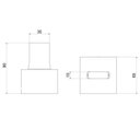 Ver imagem 2 de Kit 3 Acabamentos para Registro C 52 1/2, 3/4 e 1 Meber Metais Cinza/Cromado