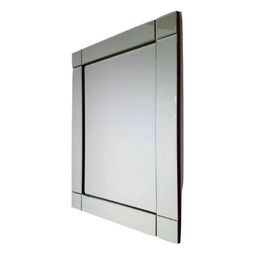 Espelho Prata Com Moldura Espelhada 80 X 60 - 1
