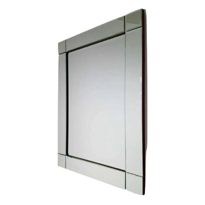 Espelho Prata Com Moldura Espelhada 80 X 60