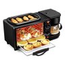 Máquina de Café da Manhã 3 em 1 Forno Frigideira Cafeteira 110v - 7