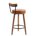 Ver imagem 5 de Kit 2 Banquetas Madeira Maciça Couro Sintético Napoles