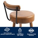 Ver mais imagens de Kit 2 Banquetas Madeira Maciça Couro Sintético Napoles