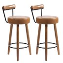 Ver imagem 2 de Kit 2 Banquetas Madeira Maciça Couro Sintético Napoles