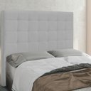 Ver imagem 1 de Cabeceira Solteiro 0,90m Verona Linho Cinza Claro - Pallazio