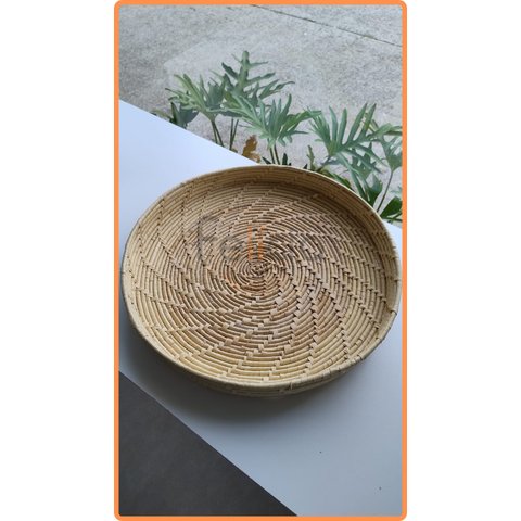 Bandeja Rasa em Palha de Carnaúba Grande G - Arte Pernambuco