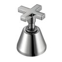 Ver imagem 1 de Kit 3 Acabamentos para Registro Nya C 22 1/2'', 3/4'' e 1'' - D Pet Meber Metais Cinza/Cromado
