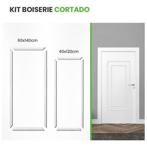 Roda Meio Boiserie Kit Cortado 60x140 40x120 Autocolante bsriep08