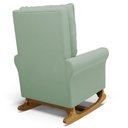 Ver imagem 7 de Poltrona de Amamentação e Descanso Base Madeira Balanço Brenda G05 Veludo Verde - Mpozenato