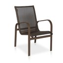 Ver imagem 1 de Cadeira Para Varanda, área Externa, Gourmet E Jardim - Marrom Em Tela Sling Marrom