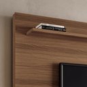 Ver imagem 3 de Estante Home Theater Bold Castanho/off White para Tv até 65” - Hb Móveis