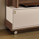 Ver imagem 4 de Estante Home Theater Bold Castanho/off White para Tv até 65” - Hb Móveis