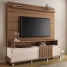 Estante Home Theater Bold Castanho/off White para Tv até 65” - Hb Móveis - 2