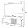 Estante Home Theater Bold Castanho/off White para Tv até 65” - Hb Móveis - 6