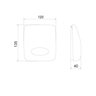 Kit 3 Acabamentos para Válvula de Descarga Universal Matte Meber - 3